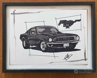 Disegno di ford mustang