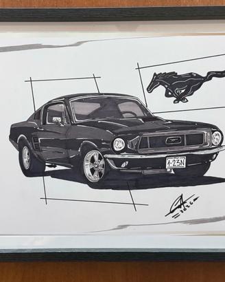 Disegno di ford mustang