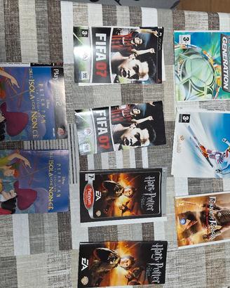Lotto copertine e libretti psp e ps2