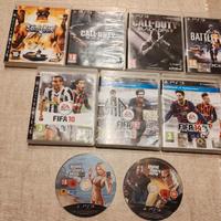 Lotto 9 videogiochi + 4 custodie e inserti Ps3