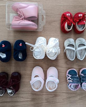 8 paia scarpe neonata nuove