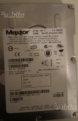 Hdd Hard disk maxtor atlas 10 k 300 gb scsi