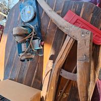 Antico aratro in legno originale 