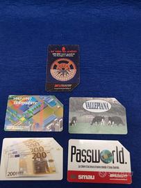 schede telefoniche a tiratura molto limitata 