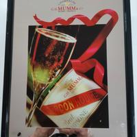 specchio pubblicitario champagne mumm