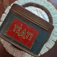 Scatola di latta pubblicità Tè Ati  anni 40