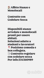 Stanze e monolocali