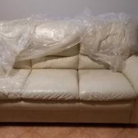 divano 3 posti in pelle 