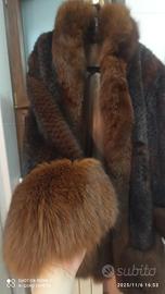 cappotto vera volpe e visone