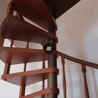 scala a chiocciola in legno 