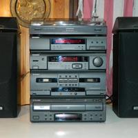Hi-Fi Pioneer DC-J121+LaserDisc CLD-J420+radio+pia