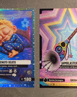 Set 2 carte nucleari brainrot buio luce P (Promo)
