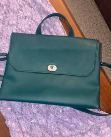 Tracolla O bag verde petrolio