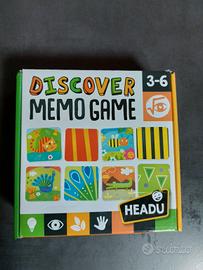 Gioco in scatola Headu Discover Memo Game. 