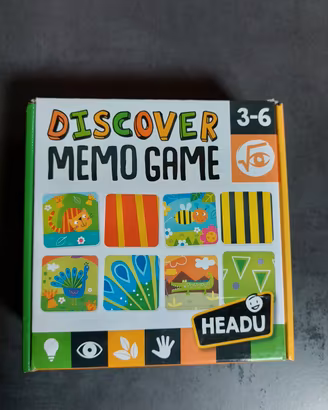 Gioco in scatola Headu Discover Memo Game. 