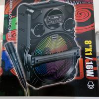 cassa karaoke con microfono 