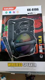 cassa karaoke con microfono 