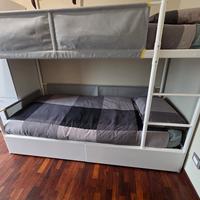 Letto a castello Ikea con cassettoni pari al nuovo
