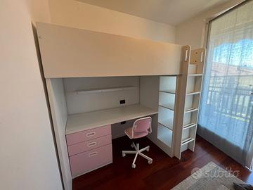 Letto a soppalco Ikea smastad 