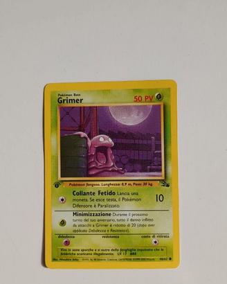 CARTA POKEMON FOSSIL 1°ED.-GRIMER