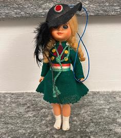 Bambola souvenir militare bersagliere anni 60 70