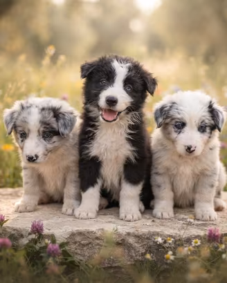 Cuccioli border collie merle
