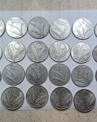 monete da lire. 5 - 10 - 20.