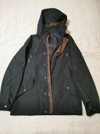 Giaccone impermeabile con cappuccio staccabile 