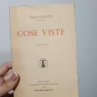 libro Ugo Ojetti Cose Viste quinto tomo 1931 v