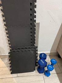 Manubri 5/2 kg più tappetini