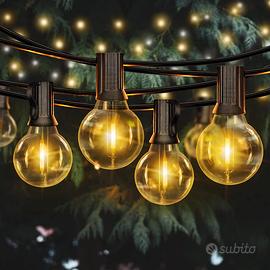 Catena Luminosa Esterno G40 [30FT/ 9.14M], Bianca