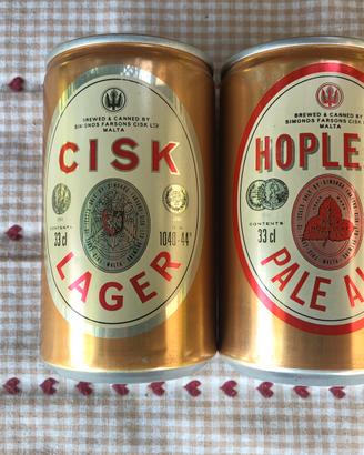 Lattine di birra Cisk Malta