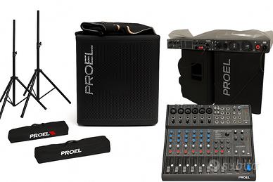 IMPIANTO AUDIO DJ COMPLETO PROEL