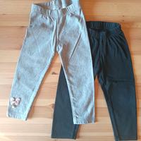 pantaloni neonata 12 mesi in cotone nero grigio 