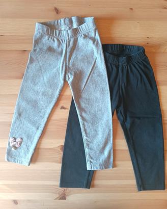 pantaloni neonata 12 mesi in cotone nero grigio 