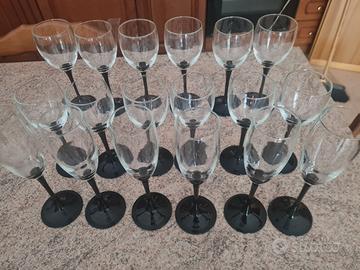 Servizio 18 bicchieri in cristallo