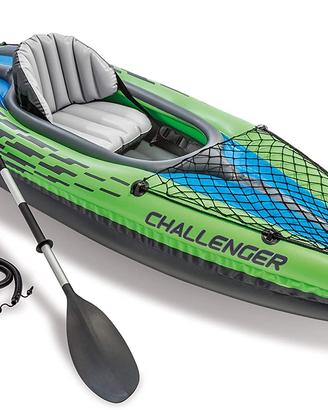 Intex Challenger K1 Set di Canoe con Pompa e Remi