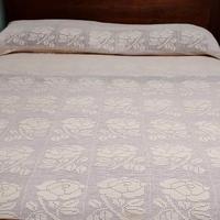 Coperta matrimoniale all'uncinetto fatta a mano