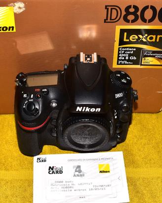 Nikon D800 Garnzia Nital