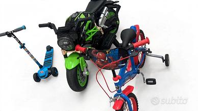 Bici motociclo elettrico e monopattino elettrico