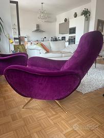 Poltrone stile lady zanuso anni 50 60