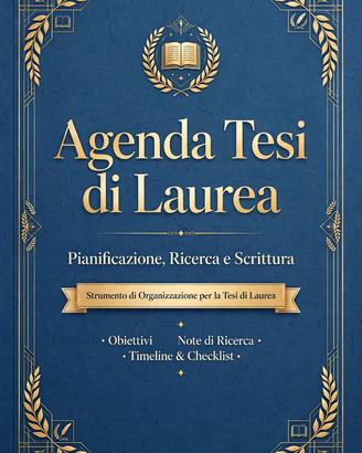 Agenda Tesi di Laurea e Pianificazione