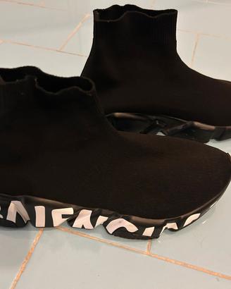 Balenciaga Speed Trainer 'Graffiti - Black' 2019