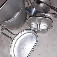 gamella militare e borraccia