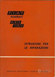 Manuale  di officina per trattori Fiat  650 e 750