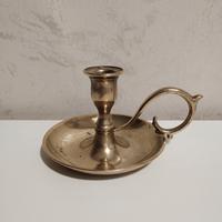 Bugia porta candela in ottone 