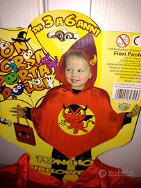 Poncho halloween + borsetta 3-6 anni