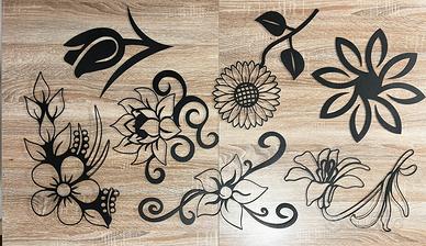 Decorazioni in metallo per parete - stile moderno