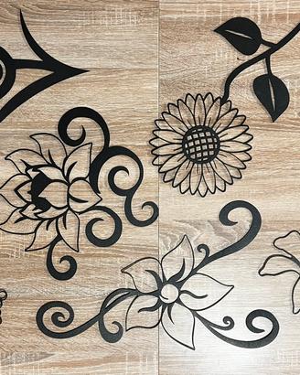 Decorazioni in metallo per parete - stile moderno