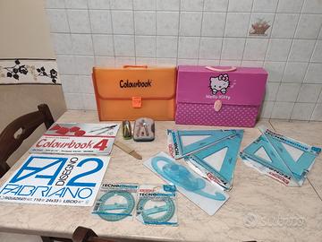 Kit completo disegno tecnico per scuola